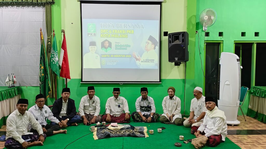 Menindaklanjuti arahan Gus Muhaimin, DPC dan Fraksi PKB DPRD Kota Malang adakan doa bersama untuk almarhum Affan Kurniawan serta keselamatan bangsa