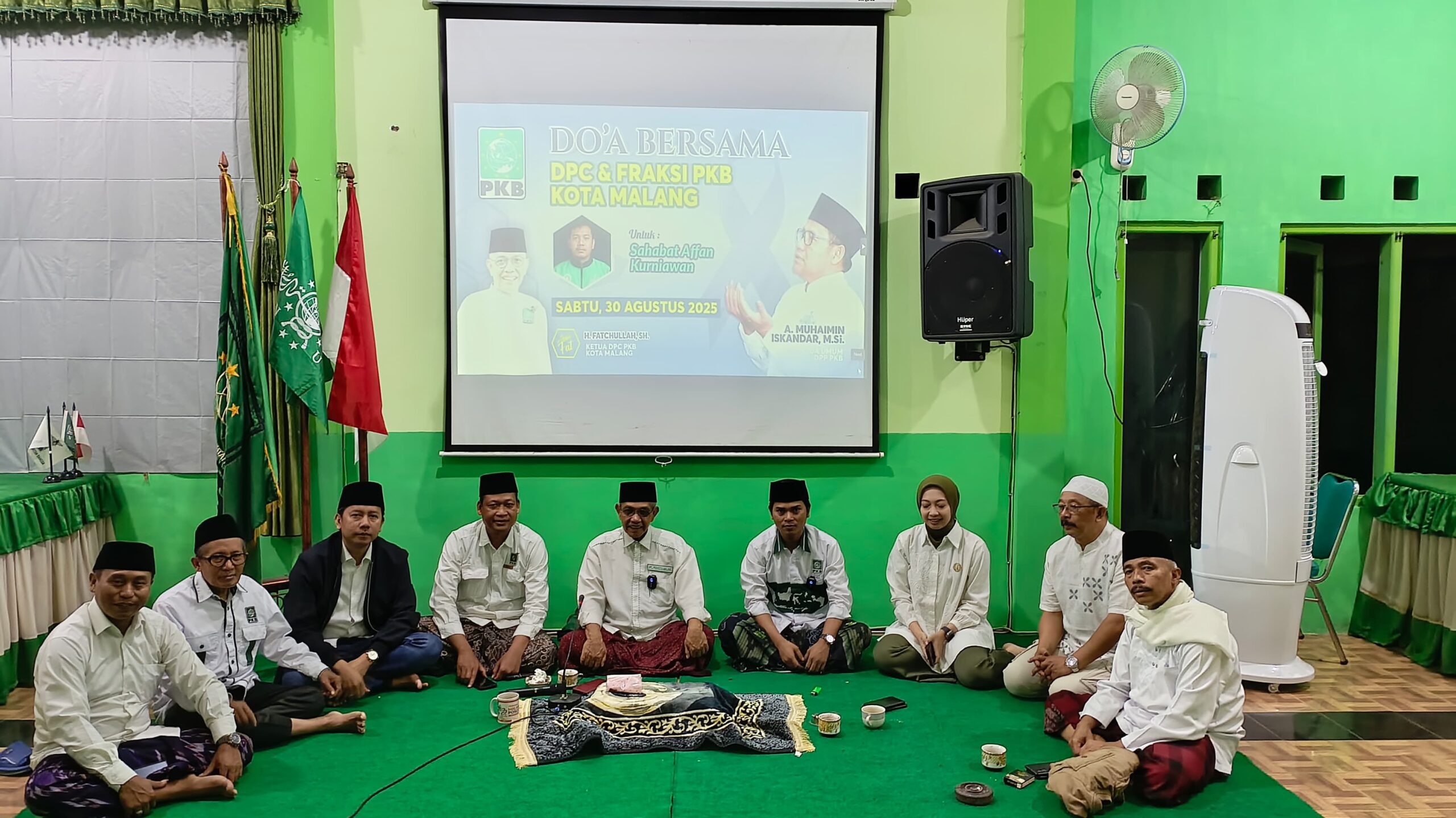 Menindaklanjuti arahan Gus Muhaimin, DPC dan Fraksi PKB DPRD Kota Malang adakan doa bersama untuk almarhum Affan Kurniawan serta keselamatan bangsa