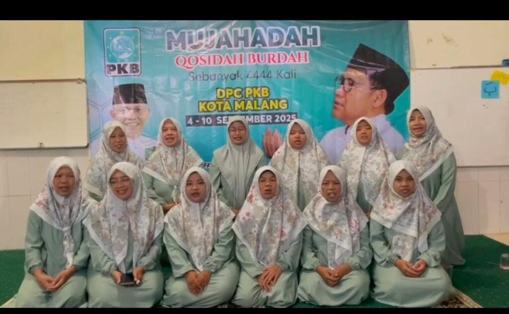 DPC PKB Kota Malang Gelar Mujahadah Qosidah Burda 4.444 Kali di Sejumlah Musholla